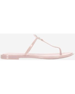 Tory Burch Peach Open Toe Sandals - Natural