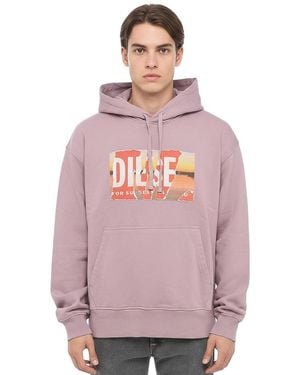 DIESEL Dusty Graphic Hoodie - Pink