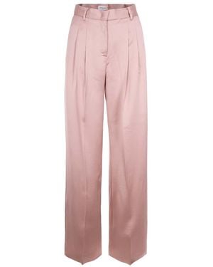 ANDAMANE Regular Pleated Pants - Pink