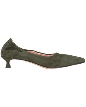 LA ROSE Slip On Pumps - Green