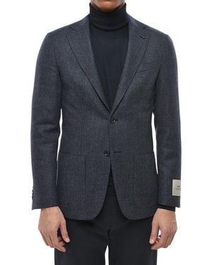 Corneliani Textured Blazer - Blue