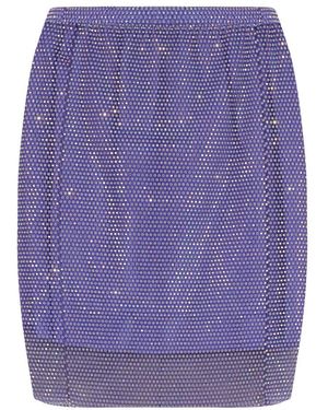 Santa Brands Embellished Mini Skirt - Purple