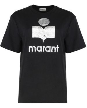 Isabel Marant Graphic Crew Neck T-Shirt - Black