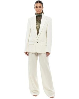 DSquared² Solid Peaked Lapel Suit - White