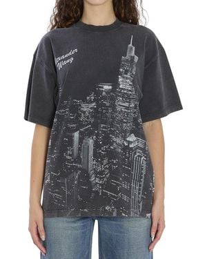 Alexander Wang Dark Crew Neck T-Shirt - Black