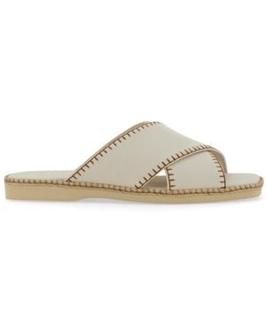 Hogan Slip On Sandals - White