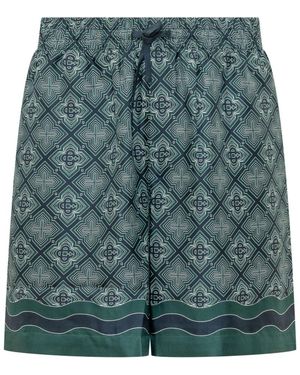 CASABLANCA Regular Printed Shorts - Green