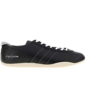 Y-3 Leather Trainers - Black