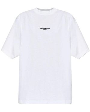 Alexander Wang Logo Crew Neck T-Shirt - White