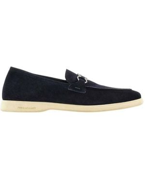 Ferragamo Cosimo Suede Loafers - Blue