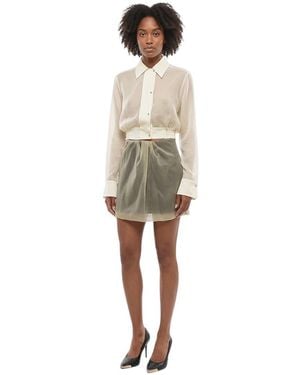 McQueen Above Knee Skirt - Natural