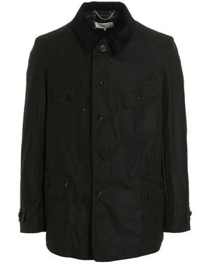 Maison Margiela Corduroy Collar Jacket - Black