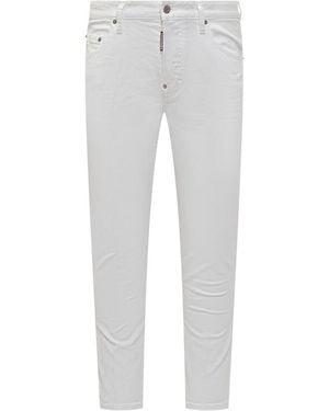 DSquared² Slim Mid Rise Jeans - Gray