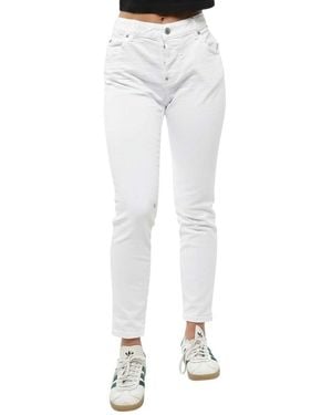 DSquared² Skinny Mid Rise Jeans - White
