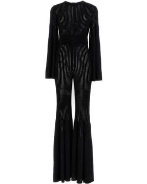 Antonino Valenti Viscose Knit Jumpsuit - Black