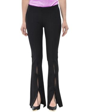 Versace Bootcut Flat Front Pants - Black