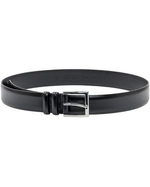 Orciani Solid Buckle Belt - Black