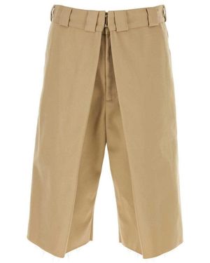 Givenchy Cappuccino Polyester Blend Bermuda Shorts - Natural
