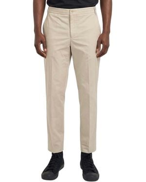 BOSS Flat Front Pants - Natural