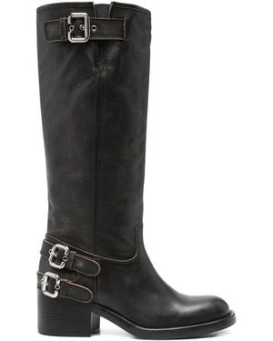Chloé Leather Paddington Boot - Black
