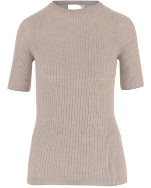 Sa Su Phi Crew Neck Slim Fit T-Shirt - Gray