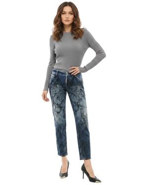 DSquared² Straight Mid Rise Jeans - Blue