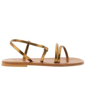 K. Jacques Open-Toe Sandals - Brown
