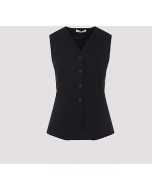 Max Mara Fornovo Jersey Vest - Black