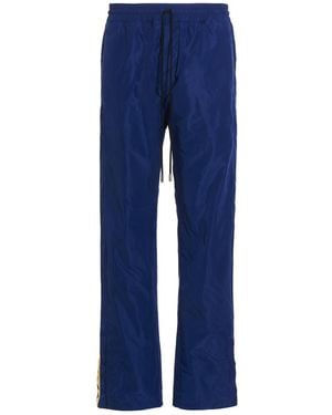 Just Don Cuori Quadri Fiori Picche Pants - Blue