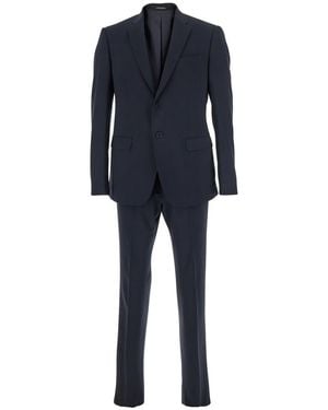 Emporio Armani Slim Fit Wool Suit - Blue