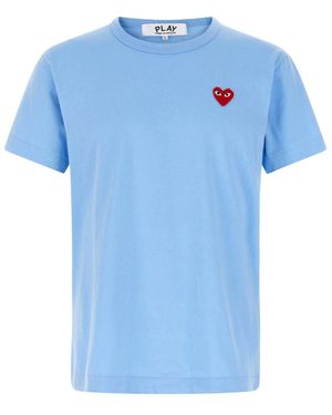 Comme des Garçons Logo Patch T-Shirt - Blue
