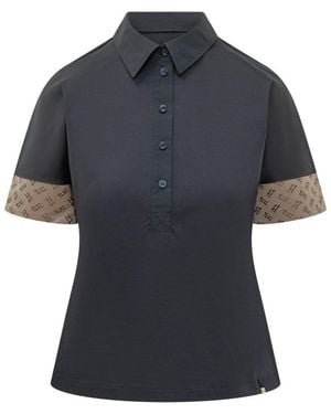 Herno Sleeveless Mini Polo With Stylish Collar - Blue