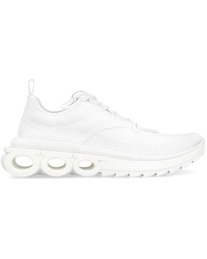 Ferragamo Lace Up Sneakers - White