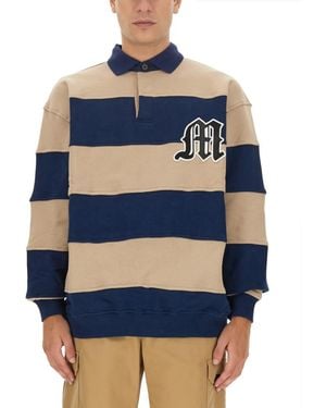 MSGM Stripes Sweatshirt - Blue