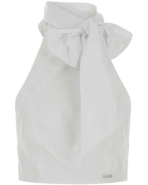 DSquared² Bow Detail Top - White