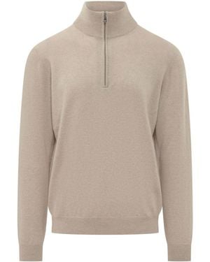 Malo Light Knitted Sweater - Natural