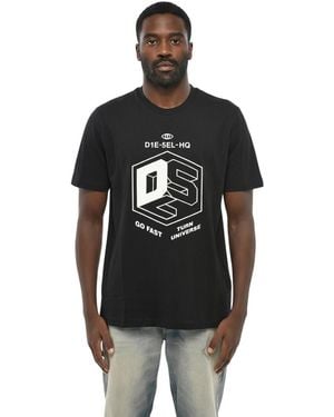 DIESEL Crew Neck T-Shirt - Black