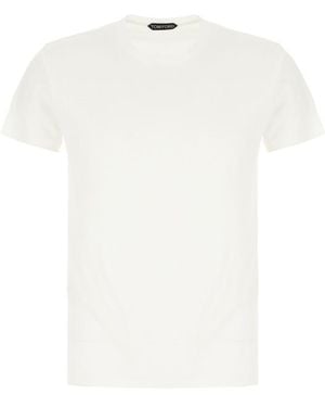 Tom Ford Solid Crew Neck T-Shirt - White