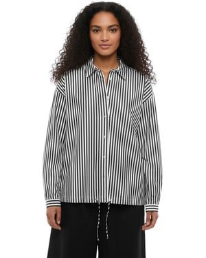 Woolrich Relaxed Stripes Shirt - Gray