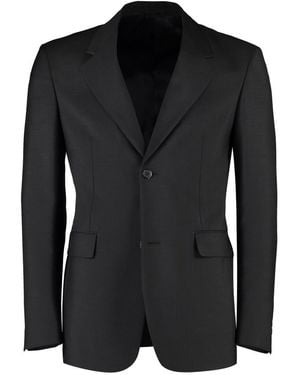 Prada Notched Lapel Blazer - Black