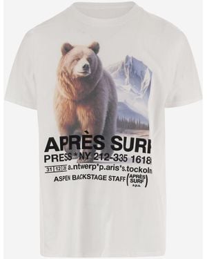 APRÈS SURF Round Neck Printed T-Shirt - White