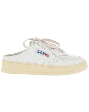 Autry Leather Mule Sneakers - White