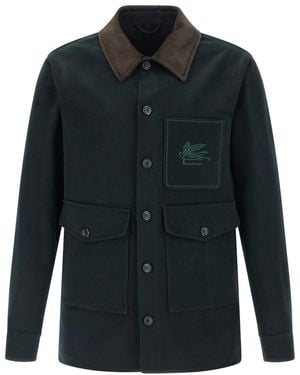 Etro Embroidered Jacket - Black