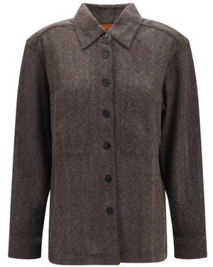 Missoni Regular Textured Shirt - Gray