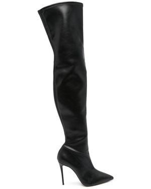 Casadei Leather Boots - Black