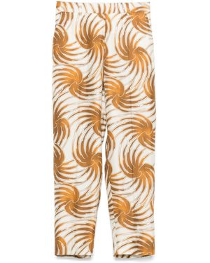Alberto Biani Silk Pants - Metallic