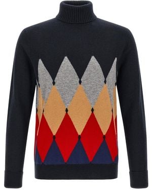 Ballantyne Turtle Neck Sweater - Red