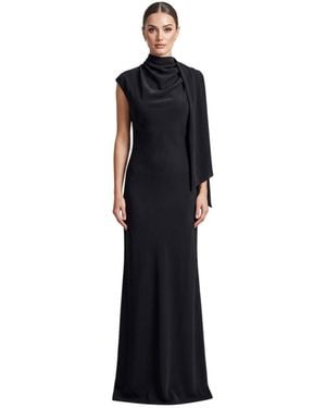 THE GARMENT Cowl Neck Full Length Dress - Blue