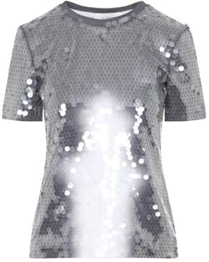 Sportmax Smoke Kibbutz Sequined T-Shirt - Gray