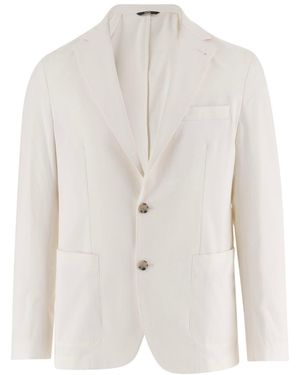 BOSS Single Breasted Blazer - White